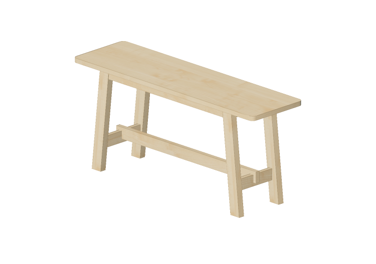 3D Chairs - Wooden bench - IKEA - Norråker - IKEA 3D Chairs - Wooden bench - IKEA - Norråker - IKEA