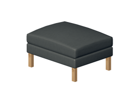 Sof&aacute;s 3D - Apoio de p&eacute;s em tecido - Ikea - Karlstad