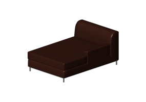 Divani 3D - Chaise longue in pelle - Ikea - Kramfors