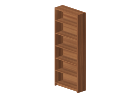 Librerie 3D - Libreria in legno - Ikea - Billy