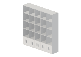 Librerie 3D - Libreria in legno laccato - Ikea - Expedit