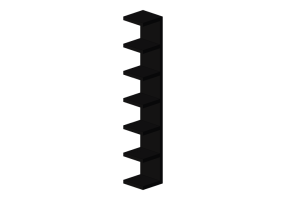 Librer&iacute;as y Contenedores 3D - Estanter&iacute;a de madera lacada - Ikea - Lack
