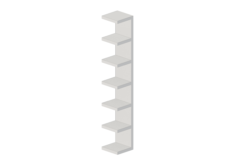 Bibliothèque 3D - Étagère en bois laqué - Ikea - Lack -... Bibliothèque 3D - Étagère en bois laqué - Ikea - Lack -...