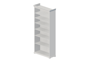 Biblioth&egrave;que 3D - Biblioth&egrave;que en bois laqu&eacute; - Ikea - Liatorp