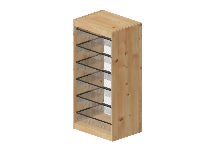 Estantes 3D - Móvel c/ caixas organizadoras de madeira -... Estantes 3D - Móvel c/ caixas organizadoras de madeira -...