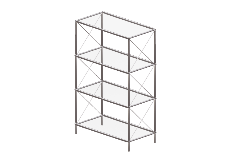 Bibliothèque 3D - Buffet en métal - Ikea - Laxvik - IKEA Bibliothèque 3D - Buffet en métal - Ikea - Laxvik - IKEA