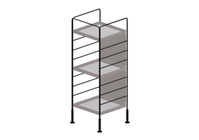 Librer&iacute;as y Contenedores 3D - Aparador met&aacute;lico - Ikea - Songa