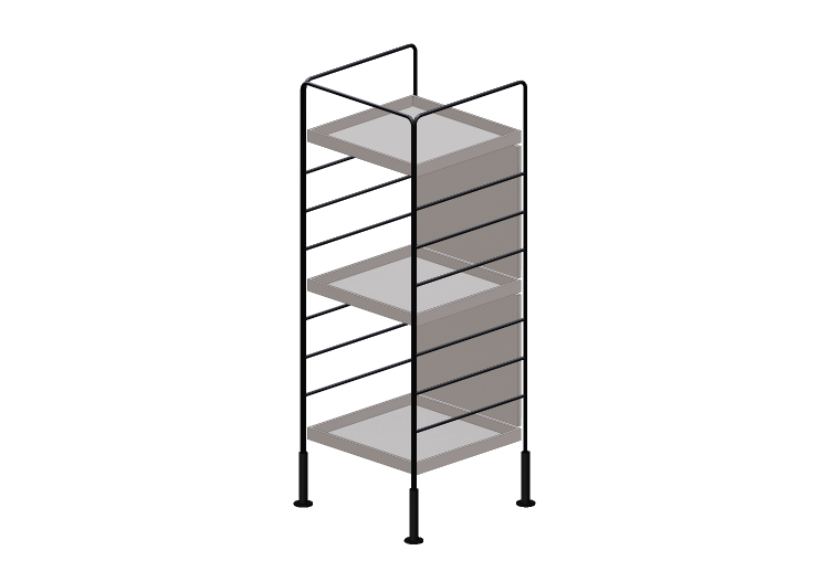 3D Bücherregal und Behälter - Metal sideboard - Ikea -... 3D Bücherregal und Behälter - Metal sideboard - Ikea -...
