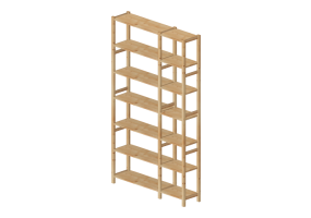 Estantes 3D - Composi&ccedil;&atilde;o de estantes - Ikea - Ivar
