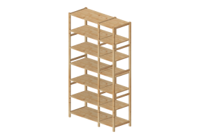 Estantes 3D - Composi&ccedil;&atilde;o de estantes - Ikea - Ivar