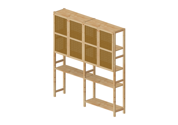 Estantes 3D - Composição de estantes com porta - Ikea -... Estantes 3D - Composição de estantes com porta - Ikea -...