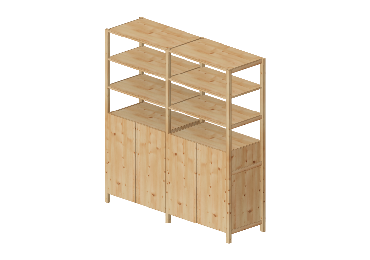 3D Bücherregal und Behälter - Komposition Regale - Ikea -... 3D Bücherregal und Behälter - Komposition Regale - Ikea -...
