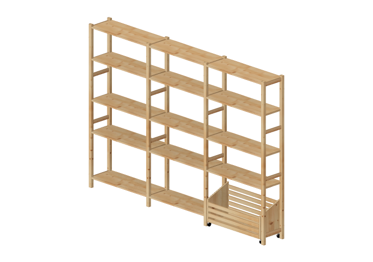 Librerie 3D - Composizione di scaffali - Ikea - Ivar - IKEA Librerie 3D - Composizione di scaffali - Ikea - Ivar - IKEA