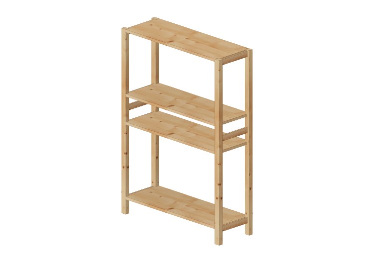 Librerie 3D - Scaffale in legno - Ikea - Ivar - IKEA Librerie 3D - Scaffale in legno - Ikea - Ivar - IKEA