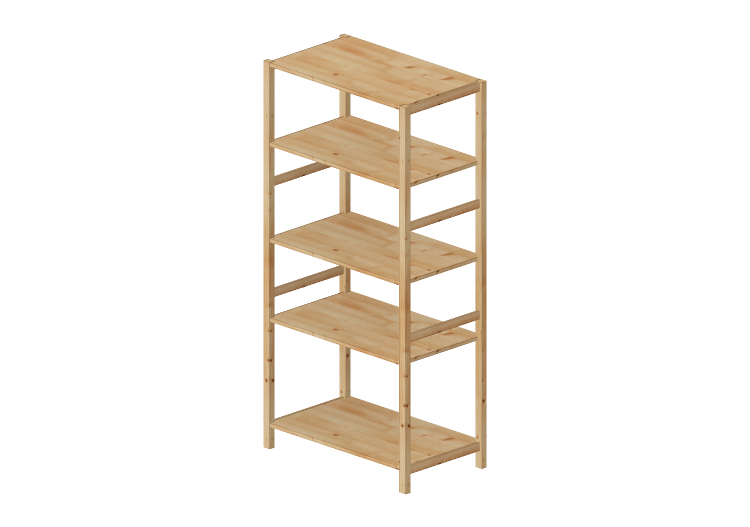 Librerías y Contenedores 3D - Estantería de madera - Ikea -... Librerías y Contenedores 3D - Estantería de madera - Ikea -...