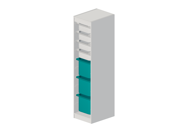 Bibliothèque 3D - Combinaison avec bacs - Ikea - Trofast -... Bibliothèque 3D - Combinaison avec bacs - Ikea - Trofast -...