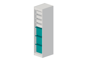 3D Bookshelves and Containers - Storage boxes composition - Ikea - Trofast