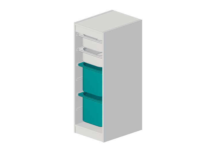 Librerie 3D - Composizione con contenitori - Ikea - Trofast... Librerie 3D - Composizione con contenitori - Ikea - Trofast...