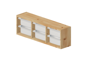 Biblioth&egrave;que 3D - Combinaison avec bacs - Ikea - Trofast