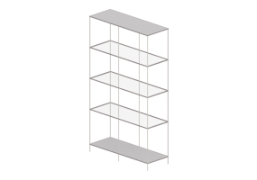 Librer&iacute;as y Contenedores 3D - Estanter&iacute;a met&aacute;lica - Ikea - Vittsj&ouml;