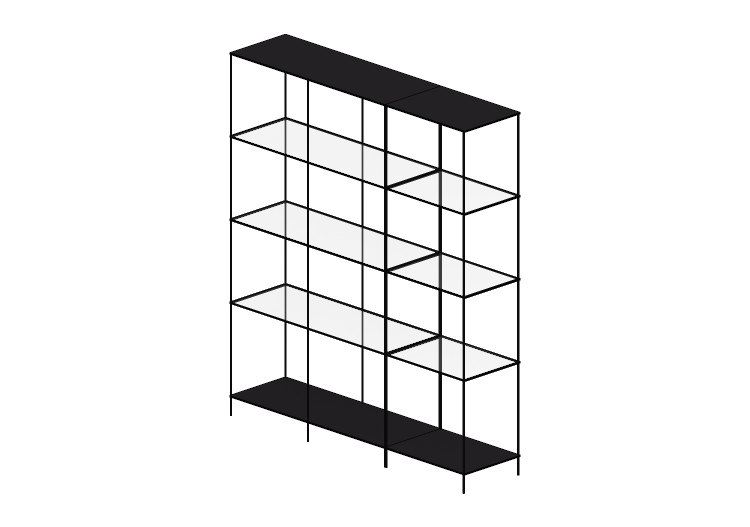Librerías y Contenedores 3D - Composición de estanterías -... Librerías y Contenedores 3D - Composición de estanterías -...
