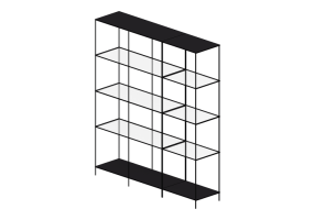 3D Bookshelves and Containers - Shelf composition - Ikea - Vittsj&ouml;