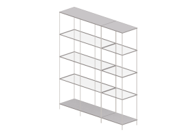 Bibliothèque 3D - Combinaison d'étagères - Ikea - Vittsjö