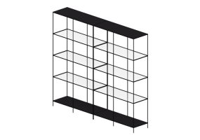 Estantes 3D - Composi&ccedil;&atilde;o de estantes - Ikea - Vittsj&ouml;
