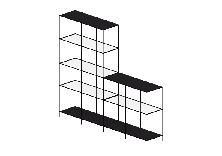 Librerie 3D - Composizione di scaffali - Ikea - Vittsjö -... Librerie 3D - Composizione di scaffali - Ikea - Vittsjö -...