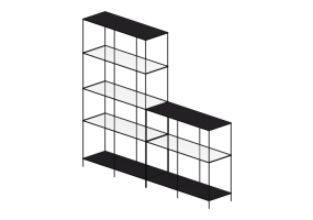 3D Bookshelves and Containers - Shelf composition - Ikea - Vittsj&ouml;