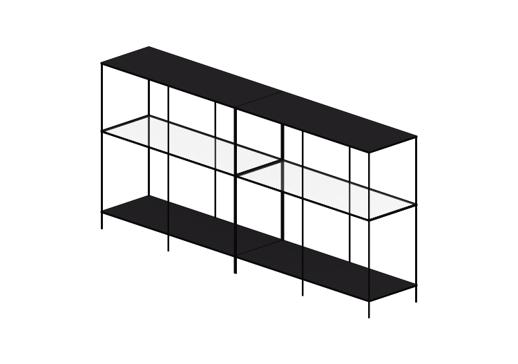 Librerías y Contenedores 3D - Composición de estanterías -... Librerías y Contenedores 3D - Composición de estanterías -...
