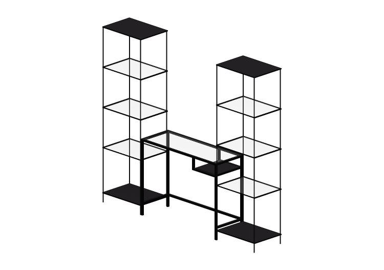 3D Bücherregal und Behälter - Komposition von Möbeln - Ikea... 3D Bücherregal und Behälter - Komposition von Möbeln - Ikea...