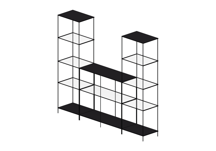 3D Bücherregal und Behälter - Komposition Regale - Ikea -... 3D Bücherregal und Behälter - Komposition Regale - Ikea -...
