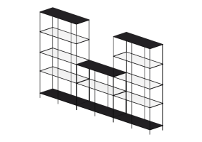 Estantes 3D - Composi&ccedil;&atilde;o de estantes - Ikea - Vittsj&ouml;