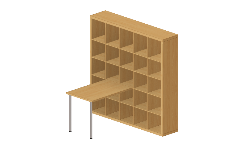 3D Bookshelves and Containers - Furniture composition with... 3D Bookshelves and Containers - Furniture composition with...