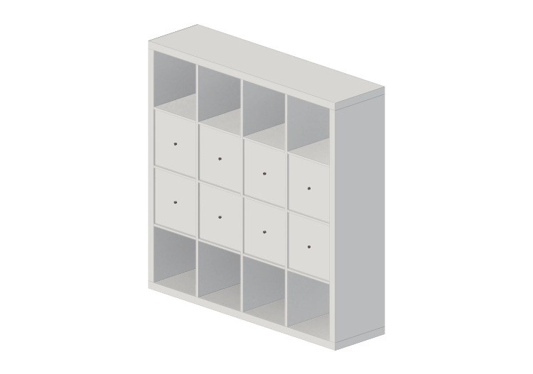 Estantes 3D - Estante de madeira envernizada - Ikea -... Estantes 3D - Estante de madeira envernizada - Ikea -...