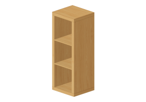 Librerie 3D - Scaffale in legno - Ikea - Kallax