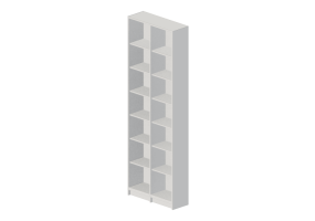 Librerie 3D - Libreria in legno laccato - Ikea - Billy 