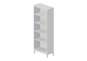 Biblioth&egrave;que 3D - Biblioth&egrave;que en bois laqu&eacute; - Ikea - Idanӓs