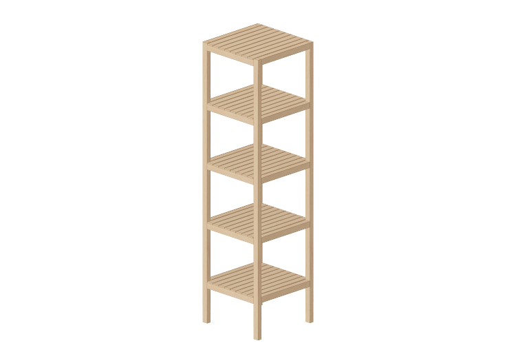 Bibliothèque 3D - Étagère en bois - Ikea - Molger - IKEA Bibliothèque 3D - Étagère en bois - Ikea - Molger - IKEA