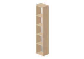 Librer&iacute;as y Contenedores 3D - Estante con espejo de madera - Ikea - Molger