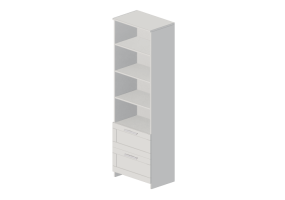 Librer&iacute;as y Contenedores 3D - Librer&iacute;a de madera lacada - Ikea - Brimnes