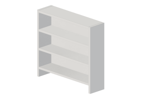 Librer&iacute;as y Contenedores 3D - Estanter&iacute;a de madera lacada - Ikea - Pahl