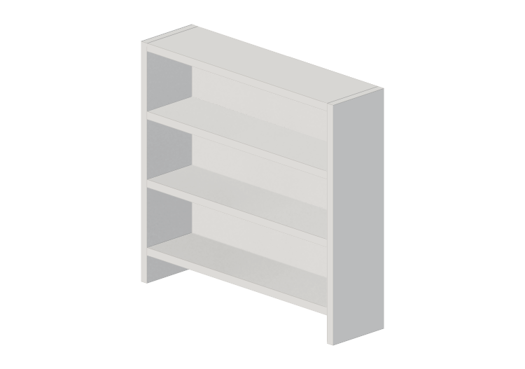 Librerías y Contenedores 3D - Estantería de madera lacada -... Librerías y Contenedores 3D - Estantería de madera lacada -...