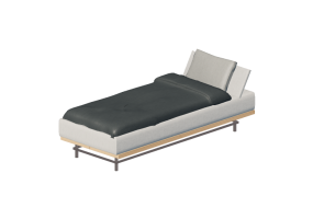 Beds and Side Cabinets 3D - Fabric sofa bed - Ikea - Beddinge