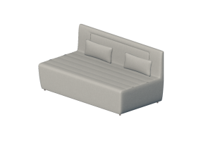 Beds and Side Cabinets 3D - Fabric sofa bed - Ikea - Beddinge