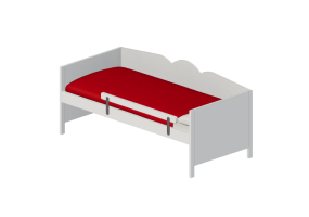 Lits 3D - Lit pour enfants en bois laqu&eacute; - Ikea - Hensvik