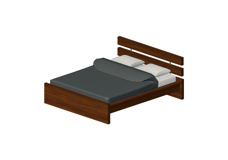 Letti 3D - Letto matrimoniale - Ikea - Hopen - IKEA Letti 3D - Letto matrimoniale - Ikea - Hopen - IKEA