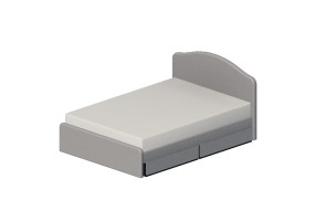Beds and Side Cabinets 3D - King-size bed - Ikea - Hauga