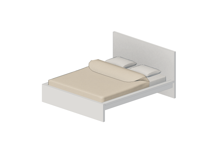 Beds and Side Cabinets 3D - King-size bed - Ikea - Malm -... Beds and Side Cabinets 3D - King-size bed - Ikea - Malm -...